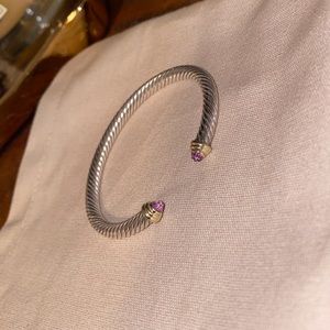COPY - David Yurman Cable Bracelet w Amethyst/18k…